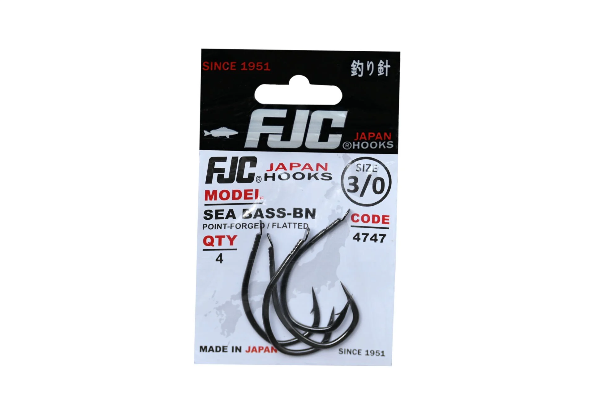 FJC 4747 Sea Bass Black Nikel İğne