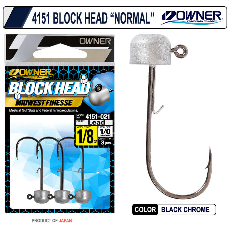 Owner 4151 Block Head Natural Jig Head