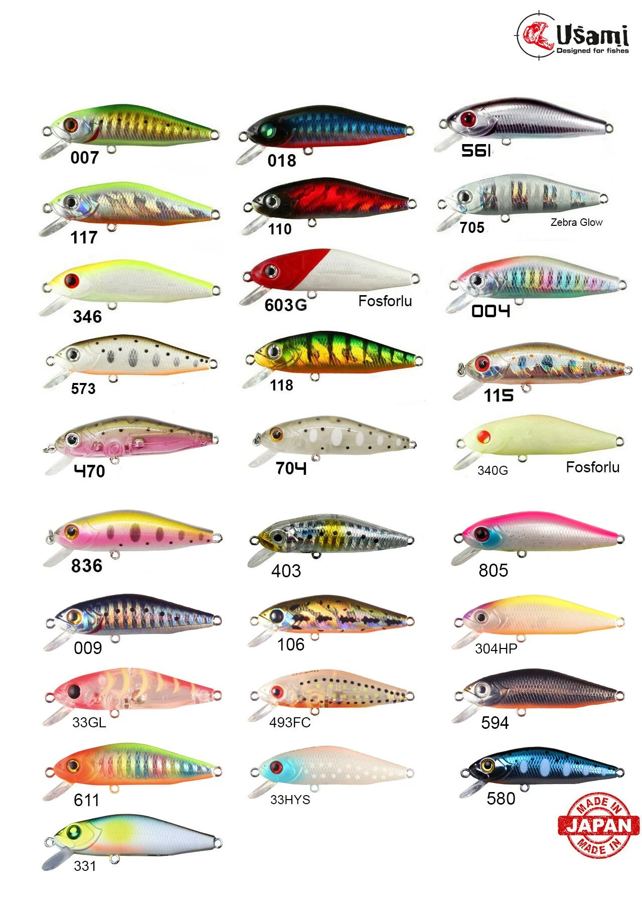 Usami Minn Shad 58F-SR 4.6GR Maket Balık