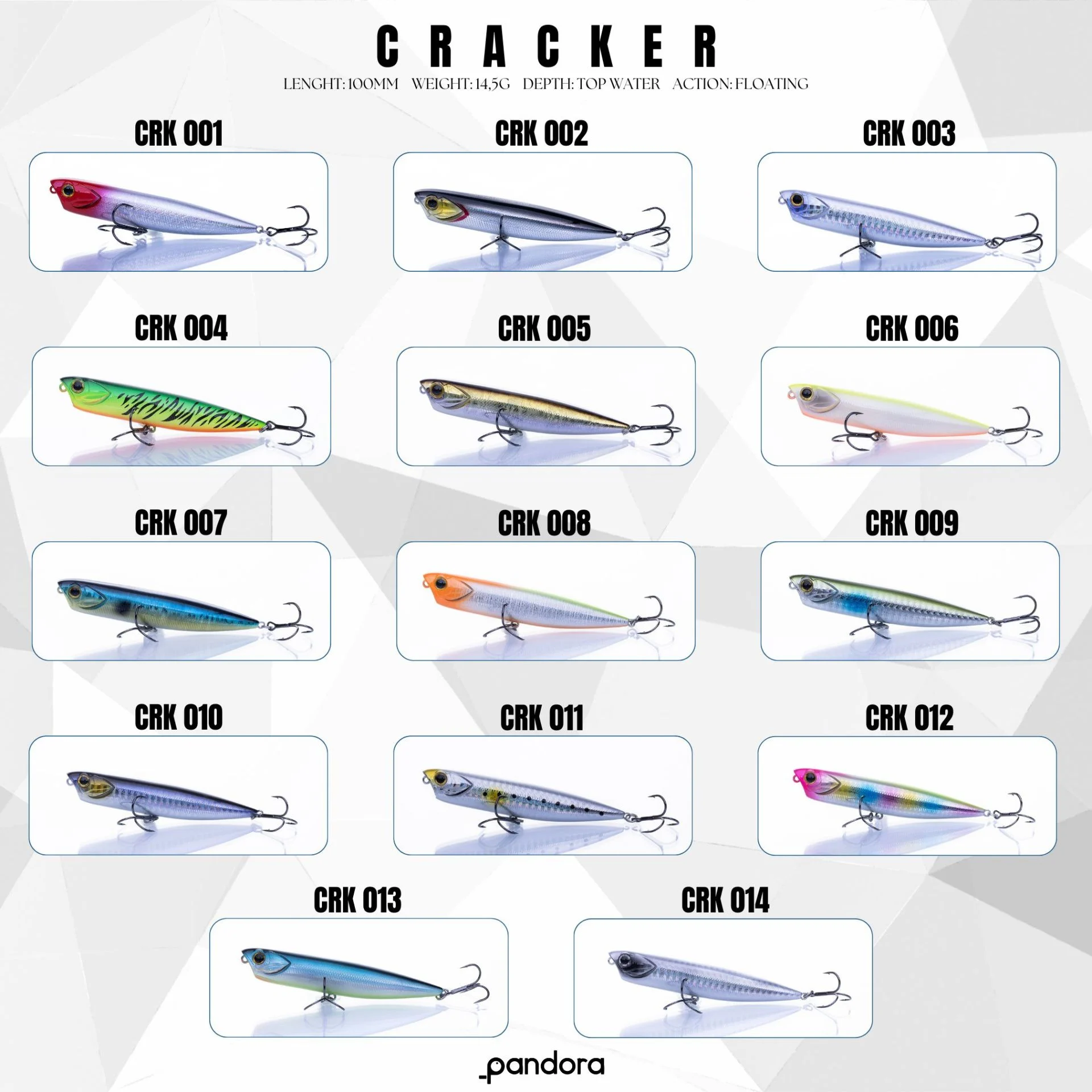 Pandora Cracker 10cm 14.5gr Maket Balık
