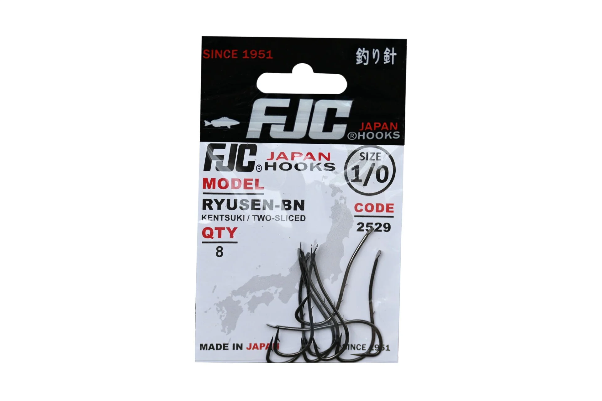 FJC 2529 Ryusen Two Sliced  Black Nikel İğne