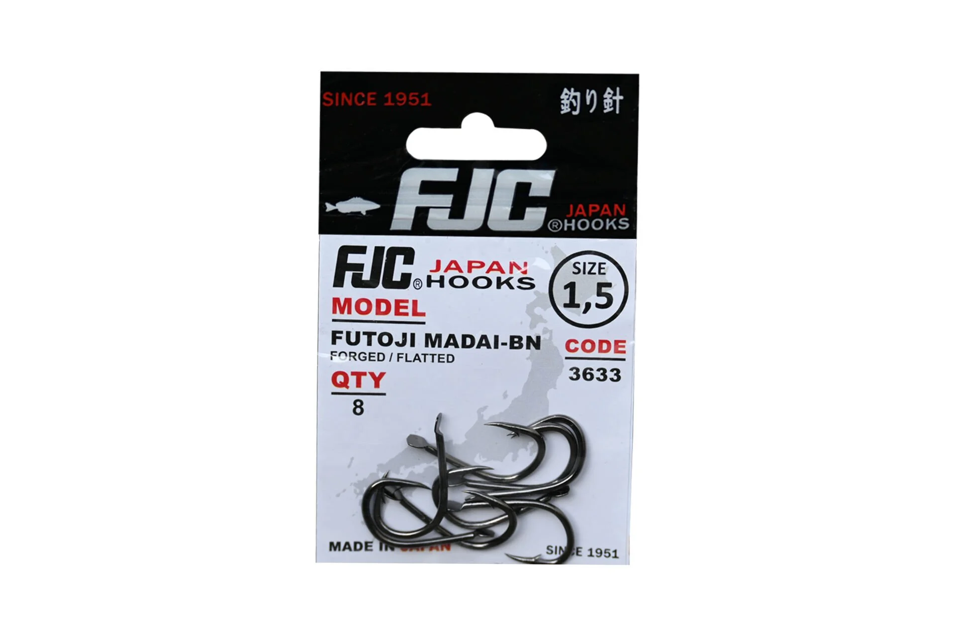 FJC 3633 Futoji Madai Black Nikel İğne