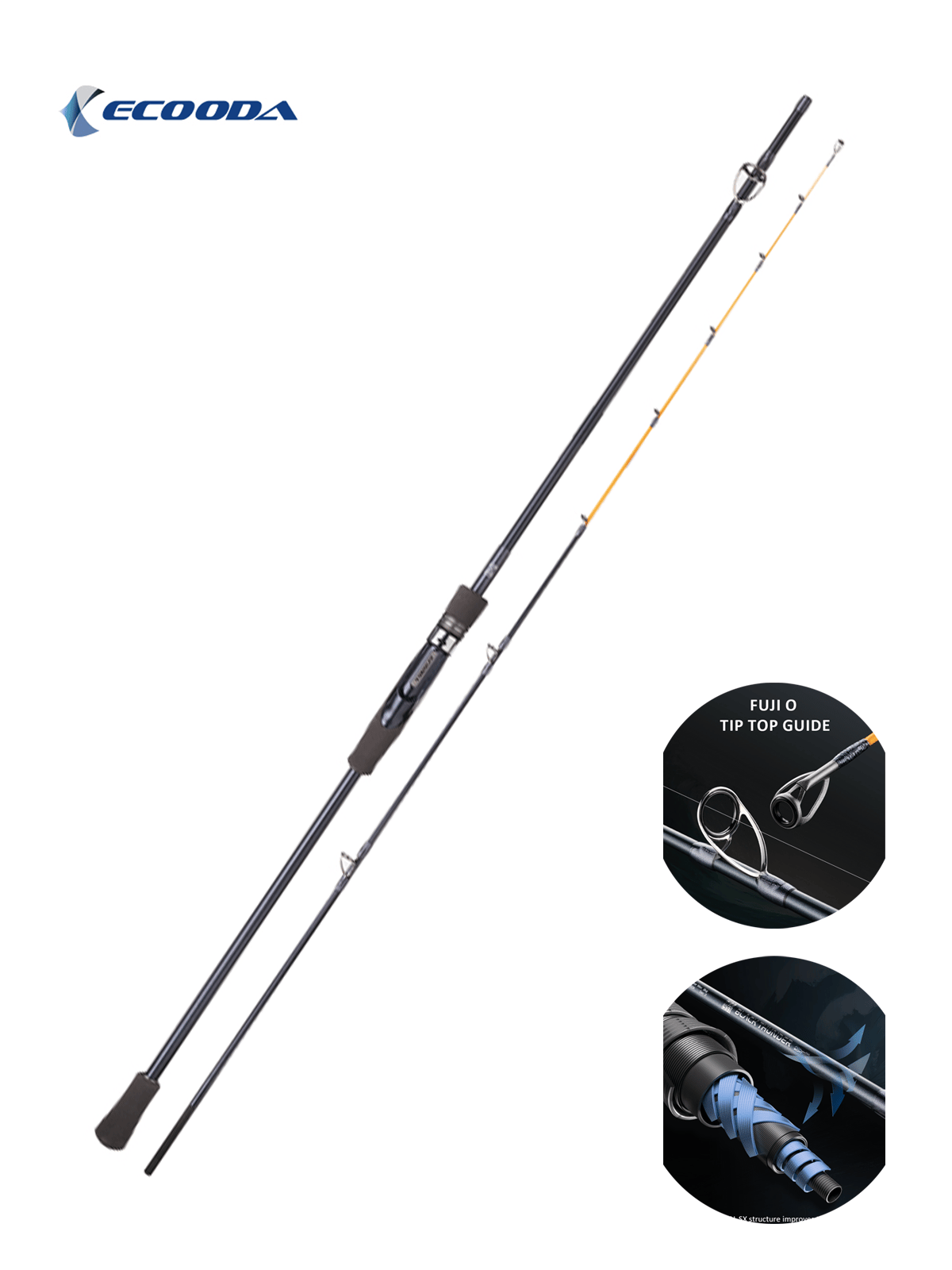 Ecooda Black Thunder 3 210cm 20-80g Boat-Tekne Kamışı