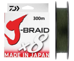 Daiwa J-Braid 8X Kat Koyu Yeşil 300 m İp Misina