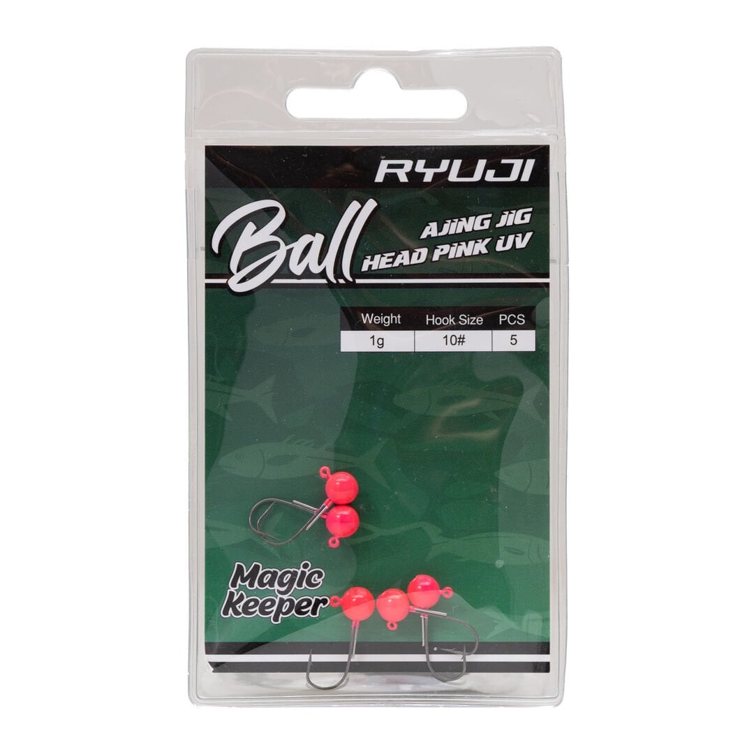 Ryuji Ball Ajing Pink UV Jig Head