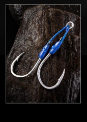 Ecooda Cyan Blue Speed Jigging Hooks Sawara