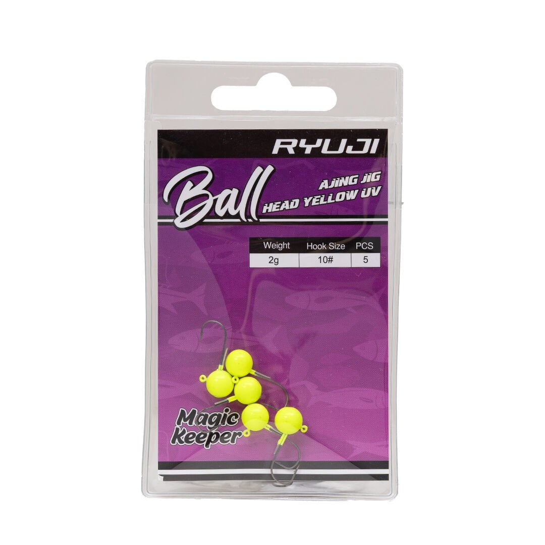 Ryuji Ball Ajing Yellow UV Jighead