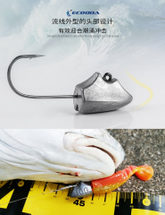 Ecooda Triangular Jighead Owner Hook 8 No 4pcs