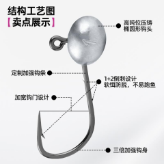 Ecooda Shadow Seeking Jighead SG 20pcs