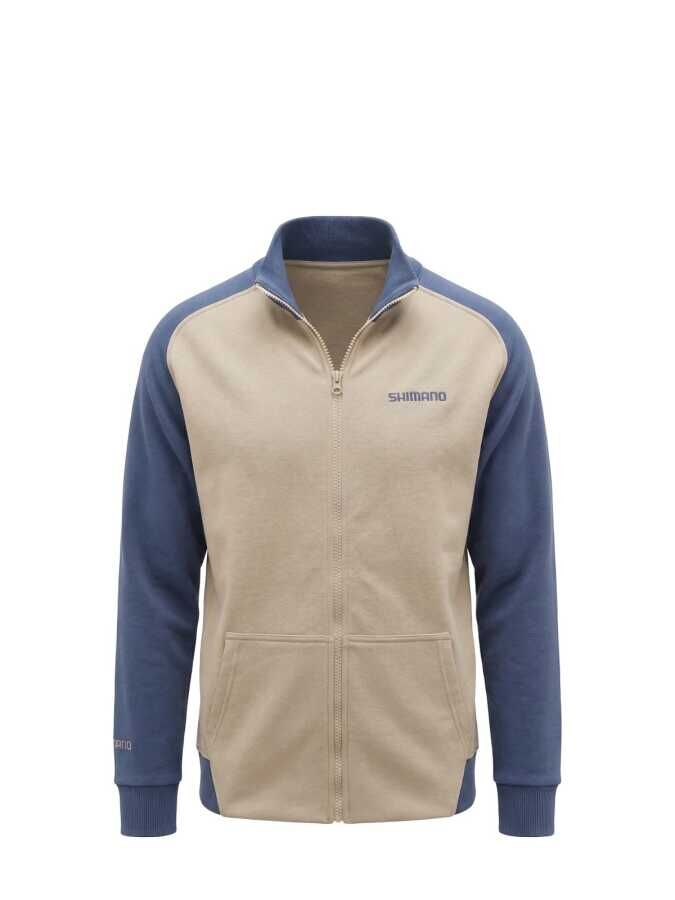 Shimano Zipper Sweatshirt Bej/İndigo
