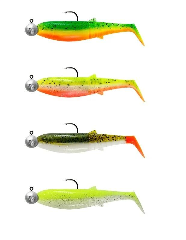 Savage Gear Cannibal Shad 12.5cm 20gr+12.5gr #5/0 Dark Water 4+4 Adet