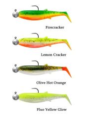 Savage Gear Cannibal Shad 12.5cm 20gr+12.5gr #5/0 Dark Water 4+4 Adet