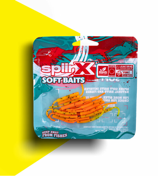 Spiinx Soft Baits Baby Fish 4.5 cm Kokulu Silikon Yem FireTİger