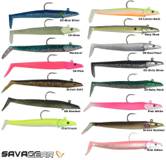 Savage gear Sandeel 12.5 cm 23 gr 2+1 Adet Sahte Balık