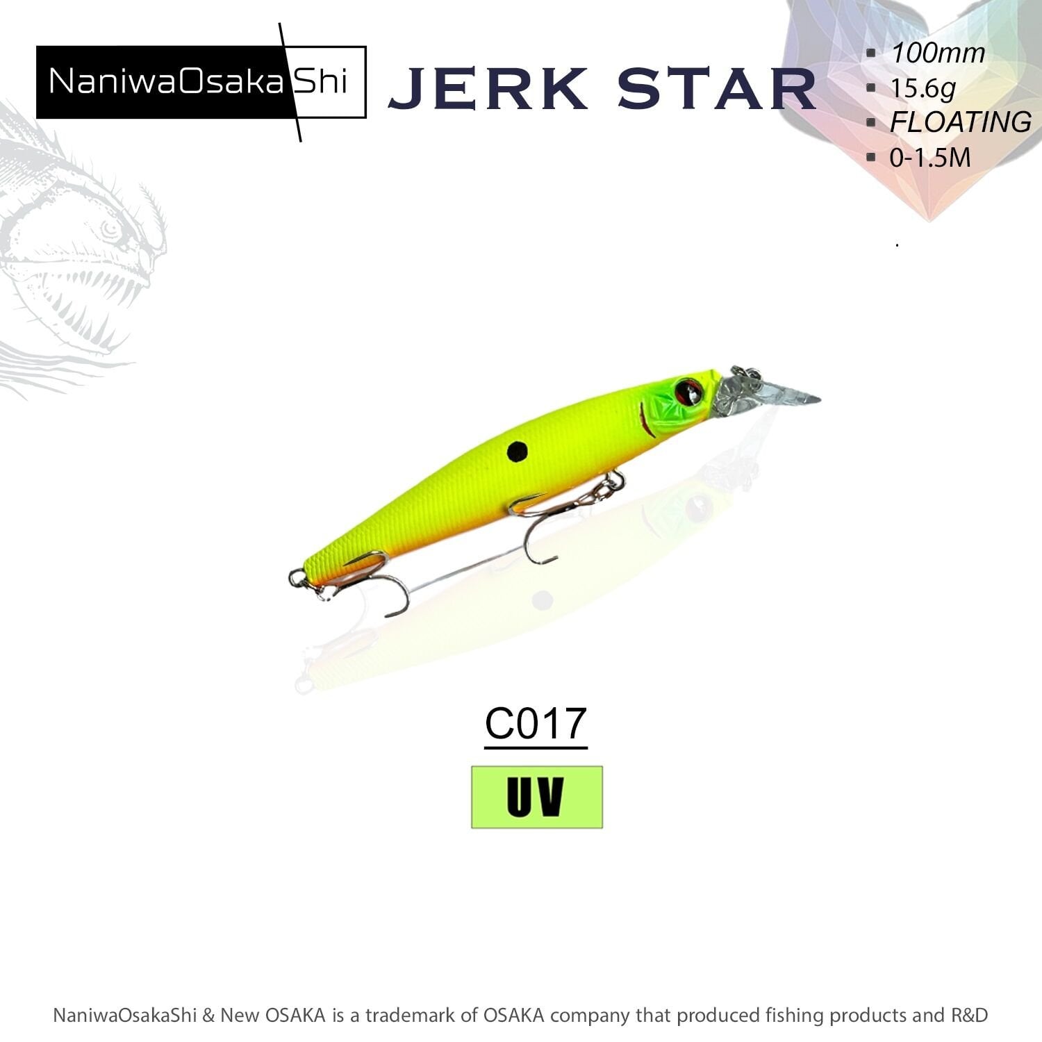 NaniwaOsakaShi Jerkstar 10cm 15.6gr C017