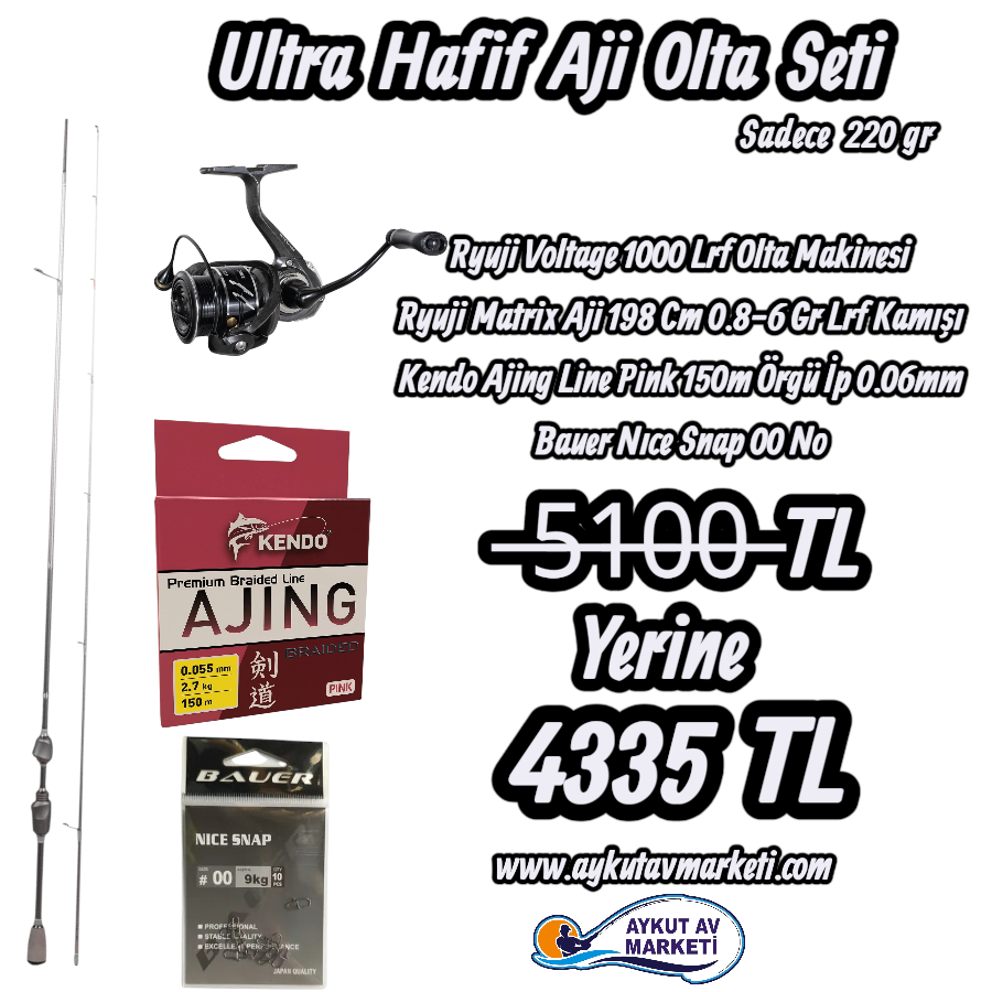 Ultra Hafif Aji Olta Seti