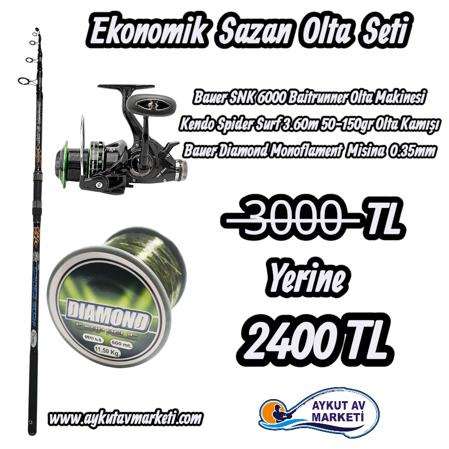 Ekonomik  Sazan  Olta  Seti