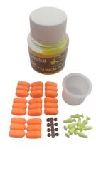 Renat Baits Profesyonel Yüzen Rig Üçlü Turuncu Mısır 8pcs