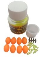 Renat Baits Profesyonel Yüzen Rig Turuncu Elips 8pcs