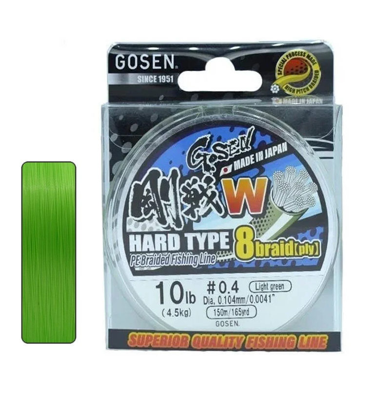 Gosen W8 Hard Type 150 Mt. Açık Yeşil İp Misina