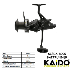 Kaido Siera 8000 4+1 Bb Baitrunner Olta Makinesi