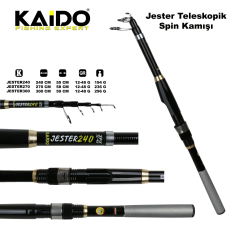 Kaido Jester 270cm 12-48gr Teleskopik Spin Kamışı