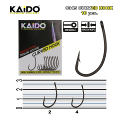 Kaido 9345 Teflon Hook Sazan İğnesi (10Pcs)