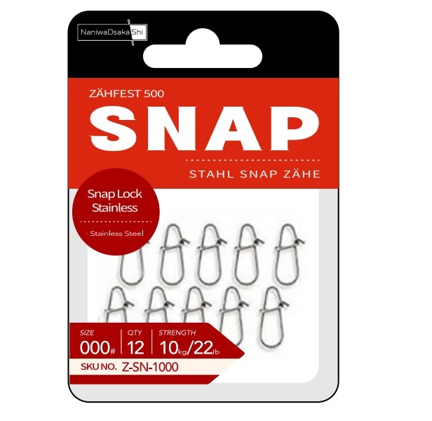 NaniwaOsakaShi Zahfest500 Snap Lock Stainless