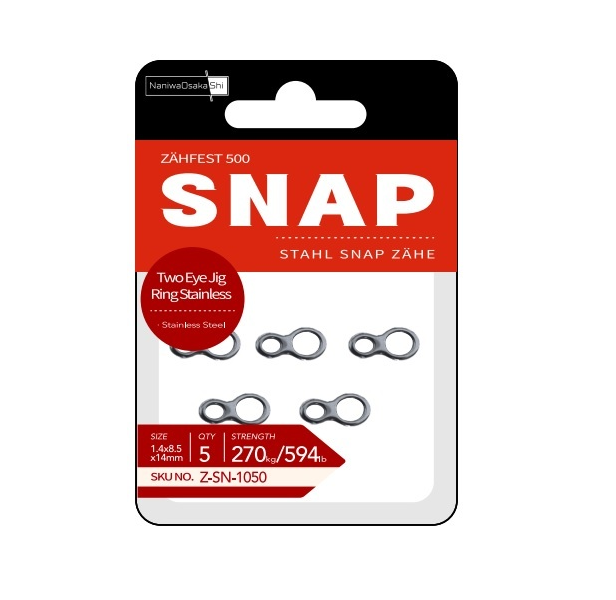 NaniwaOsakaShi Zahfest500 TwoEye JigRing Stainless