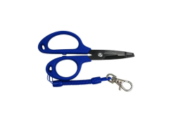 Ecotackle Sprial Kablolu Karabinalı Makas 12cm