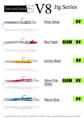 NaniwaOsakaShi V8 Jig Series 8 cm 5.5 gr Silikon Yem