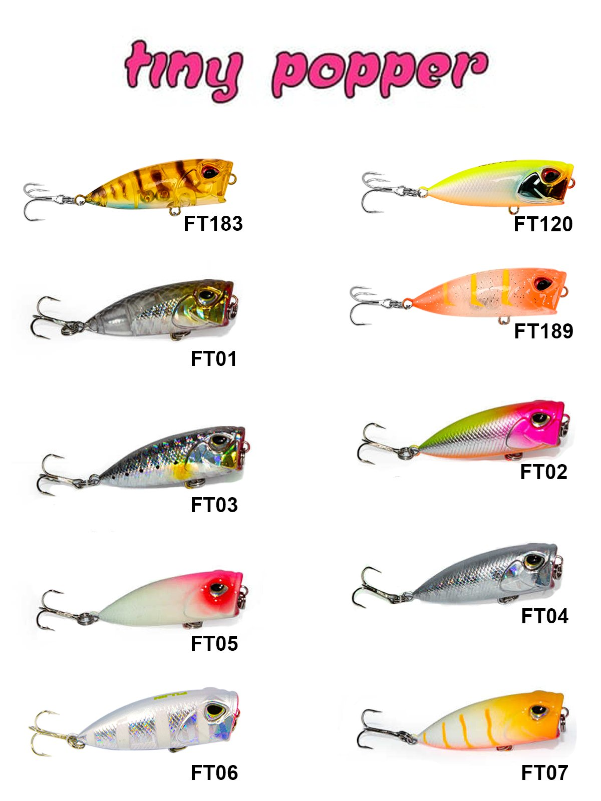 Fujin Tiny Popper 4 Cm 3 Gr Mini LRF Popper
