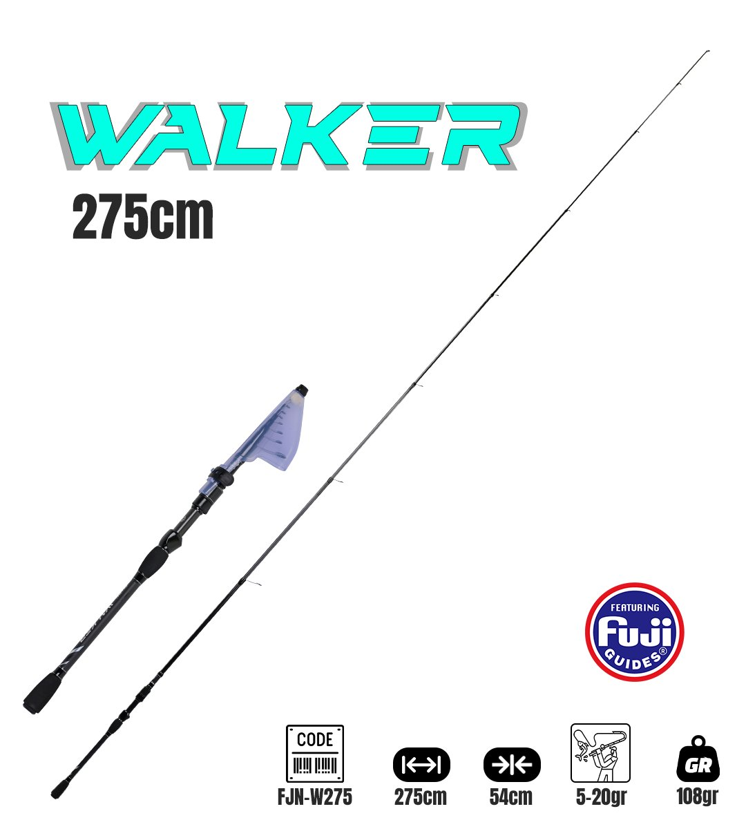 Fujin Walker 275cm 5-20gr Teleskopik Spin Kamışı