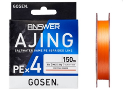 Gosen Answer Ajing PE4 Örgü LRF İpi 150mt Coctail Orange