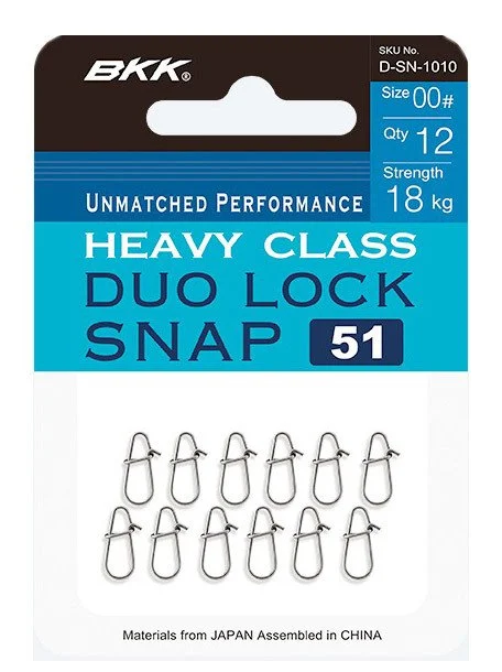 BKK Duolock Snap-51 Maket Balık Klipsi | LRF ve Spin Klips