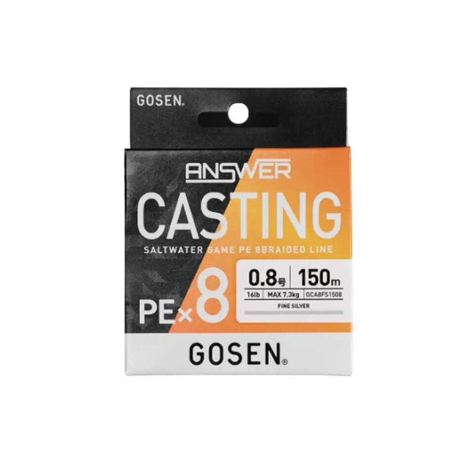 Gosen Answer Casting PE 8x 150 Mt Fine Silver İp Misina