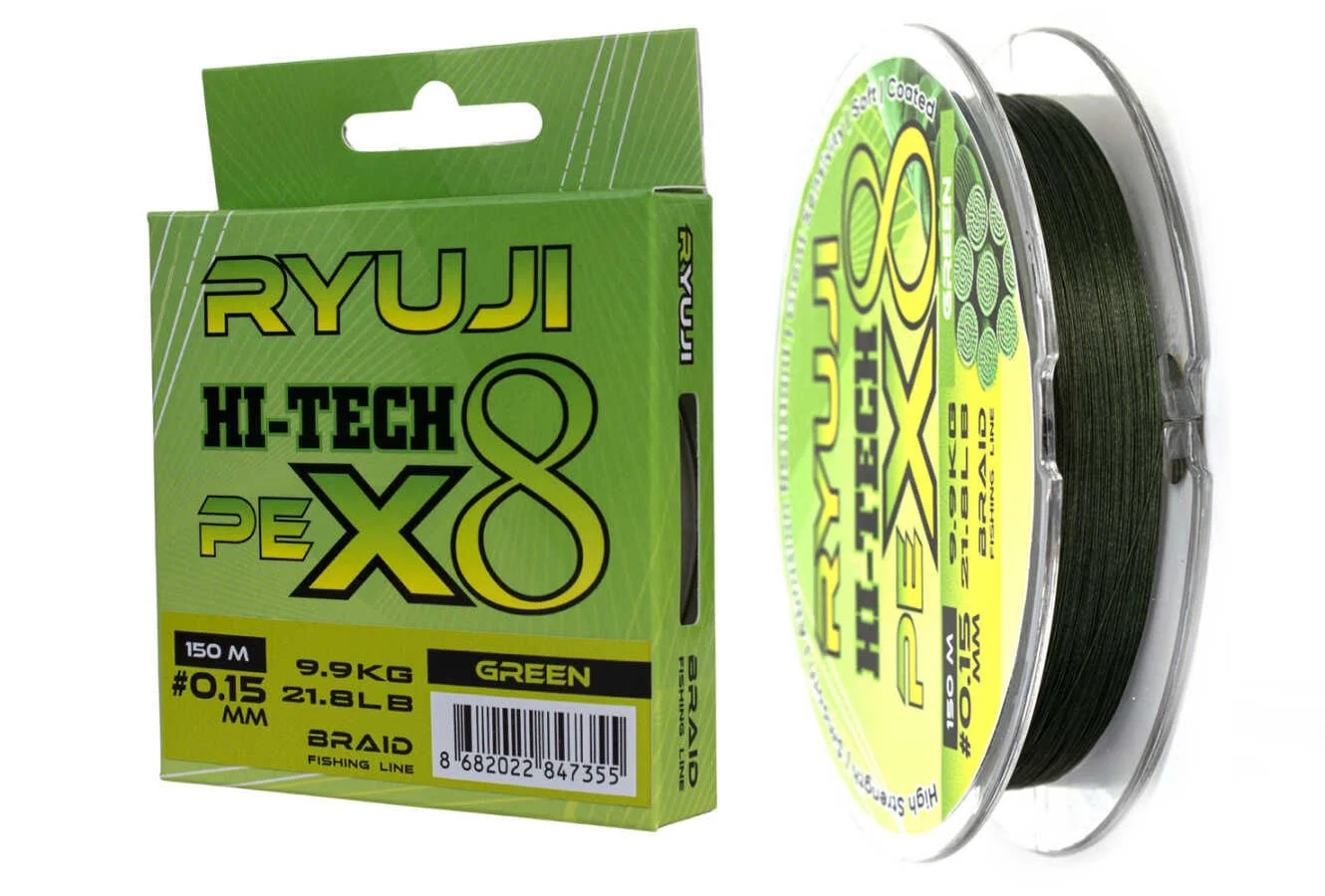 Ryuji Hi-Tech x8 150m Yeşil İp Misina