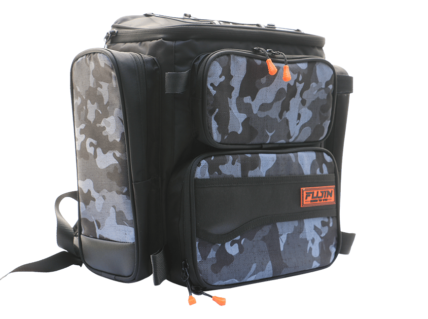 Fujin Black Camo Back Pack - Balıkçı Sırt Çantası