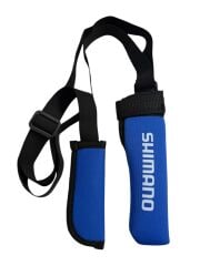 Shimano Baskılı Neopren Ayarlanabilir Lastikli Kamış Koruma Kılıfı Mavi
