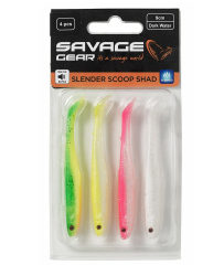 Savage Gear Slender Scoop Shad 13 cm 12 gr Dark Water Mix 4pcs