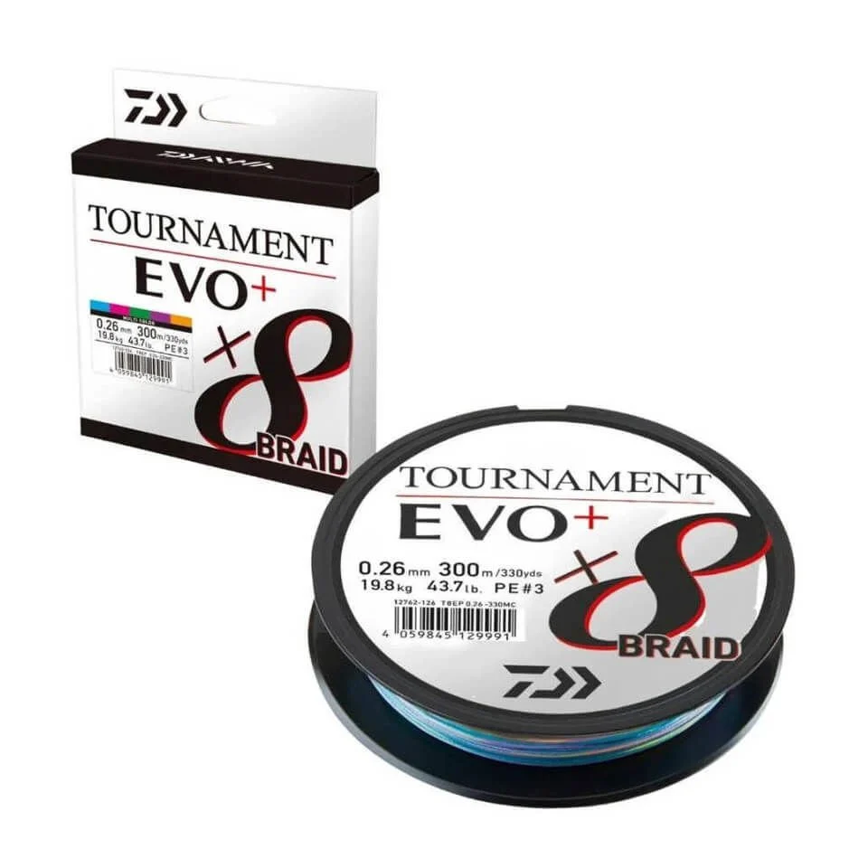 Daiwa Tournament EVO+ 8B 300 Mt. Multicolor İp Misina