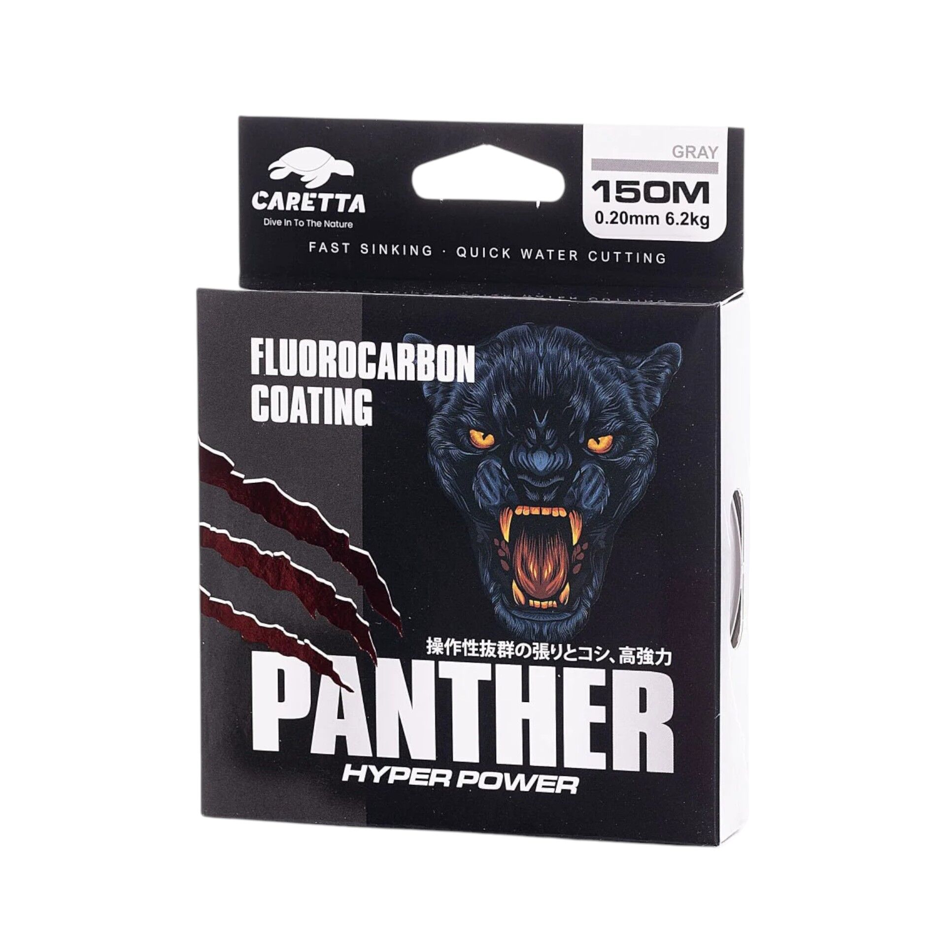 Caretta Panther 150mt Fluorocarbon Coated Misina