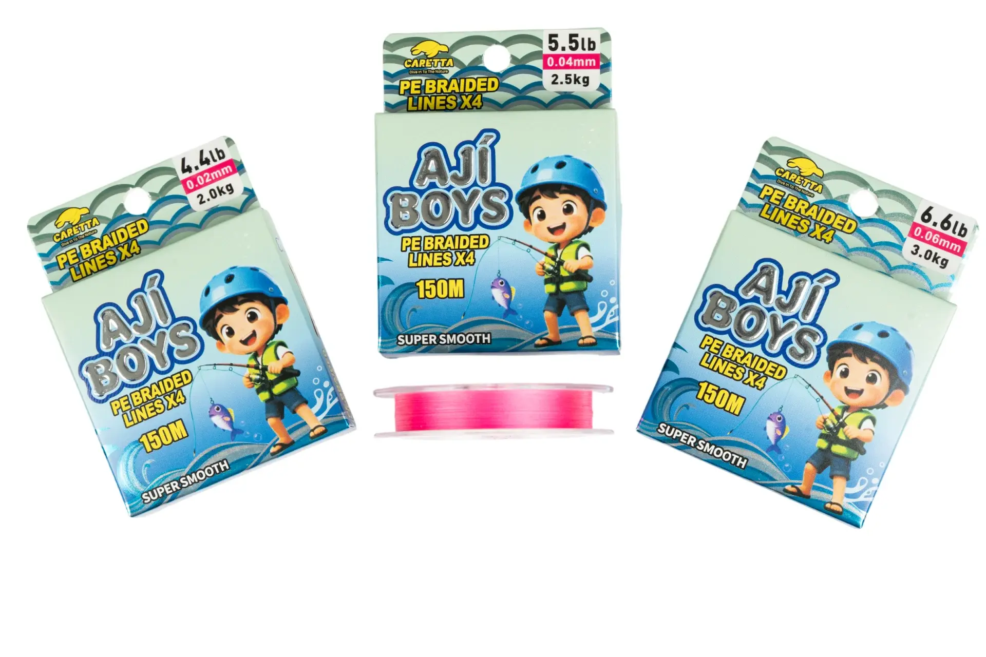 Caretta Aji Boys 4X 150 mt Pink İp Misina