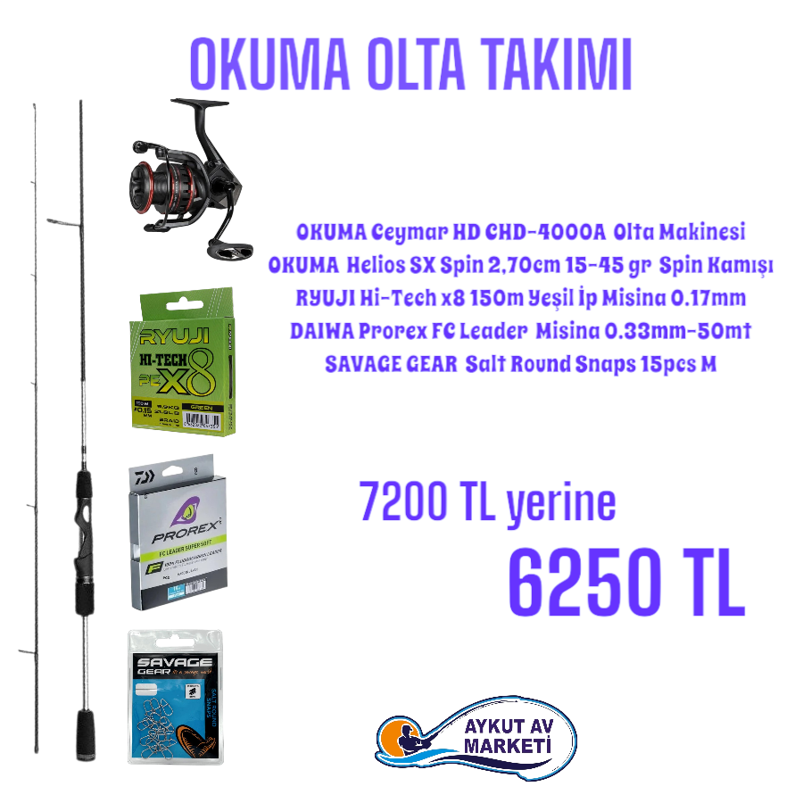Okuma Spin Olta Takımı