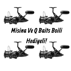 Misina+Boili Hediyeli !! 4 Adet Bauer Hooligan 8000 Olta Makinesi