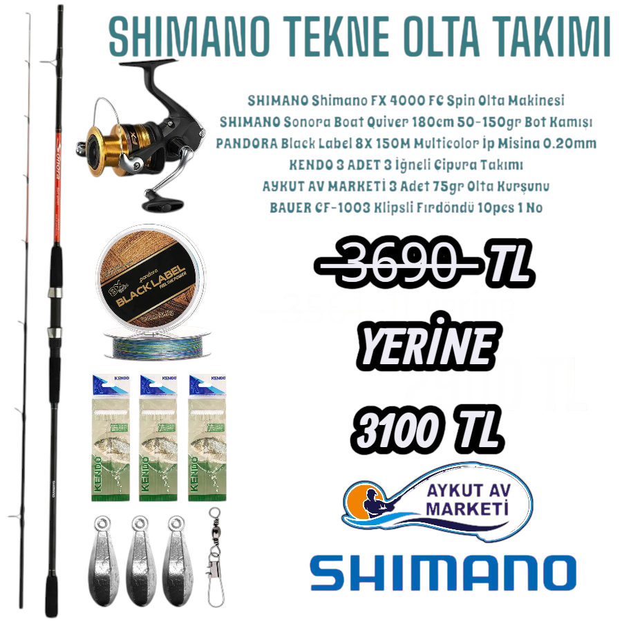 Shimano Tekne Olta Takımı