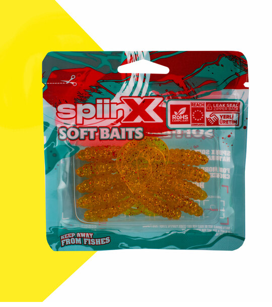 SpiinX Crazy Tail 7.5cm Honey Shrimp 10pcs