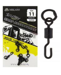 Mikado Ronnie Rig Swivel 11 No 10pcs