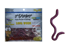 River Long Worm 10cm Bloodey 10cm Sahte Solucan
