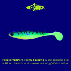 Fishack PredatorX 10cm 10gr Firetiger Silikon Balık 5pcs